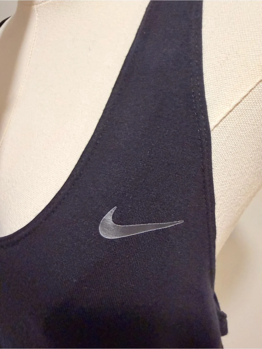 Nike Elastika Tank 2.0 Dri-FIT Black Open Back Racerback M